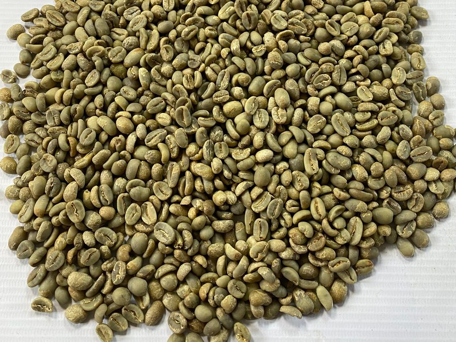 Full wash process green coffee beans